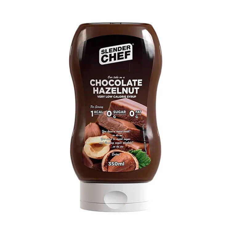 Slender Chef Dressing, 350 ml (Chocolate Hazelnut Syrup) i gruppen Kosttillskott & Livsmedel / Livsmedel / Kalorisnla sser och toppings hos Tillskottsbolaget (SLENDERCHEF001-21)