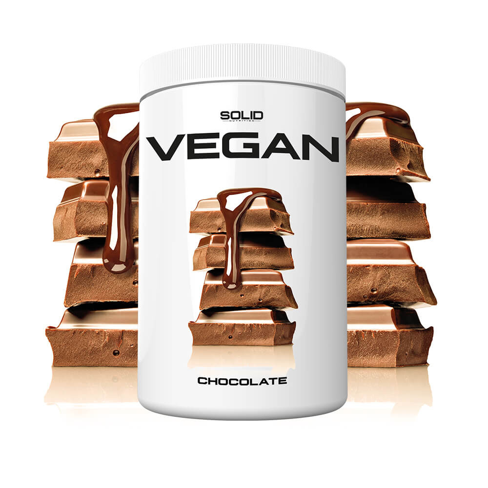 SOLID Nutrition Vegan, 750 g (Chocolate) i gruppen Kosttillskott & Livsmedel / Proteinpulver / Isolatprotein hos Tillskottsbolaget (SOLID657433-6)
