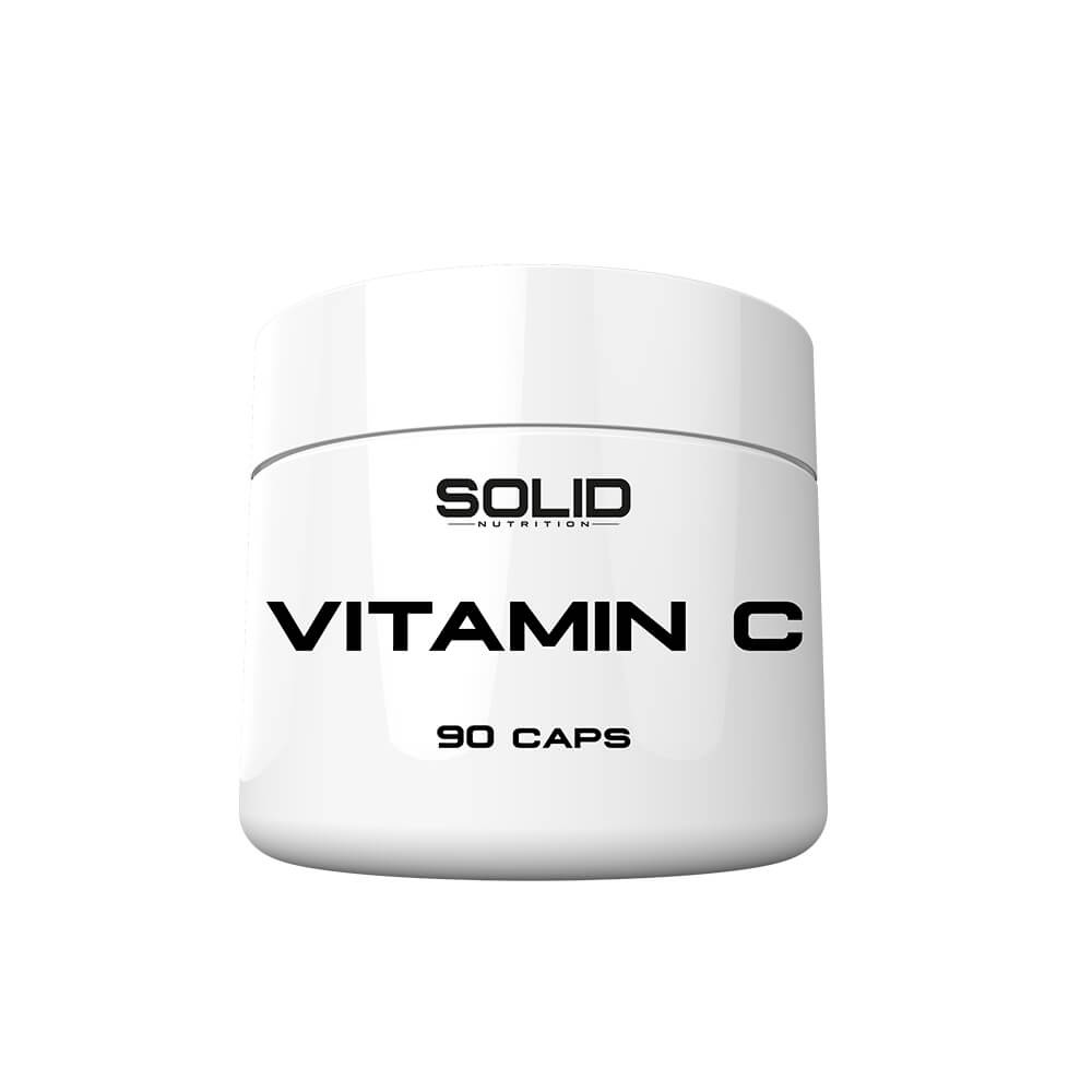 SOLID Nutrition Vitamin C, 90 caps i gruppen Kosttillskott & Livsmedel / Hlsokost / Antioxidanter hos Tillskottsbolaget (SOLID7643)