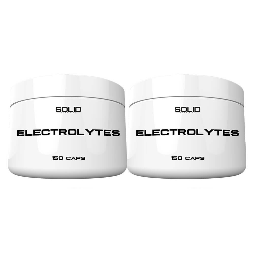 2 x SOLID Nutrition Electrolytes, 150 mega caps i gruppen Kosttillskott & Livsmedel / Mineraler / Elektrolyter hos Tillskottsbolaget (SOLID8544)