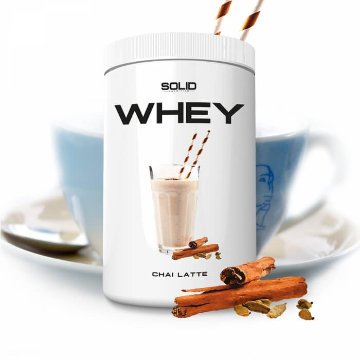 SOLID Nutrition Whey, 750 g (Chai Latte) i gruppen Kosttillskott & Livsmedel / Proteinpulver / Vassleprotein / Whey protein hos Tillskottsbolaget (SOLIDCHAI)