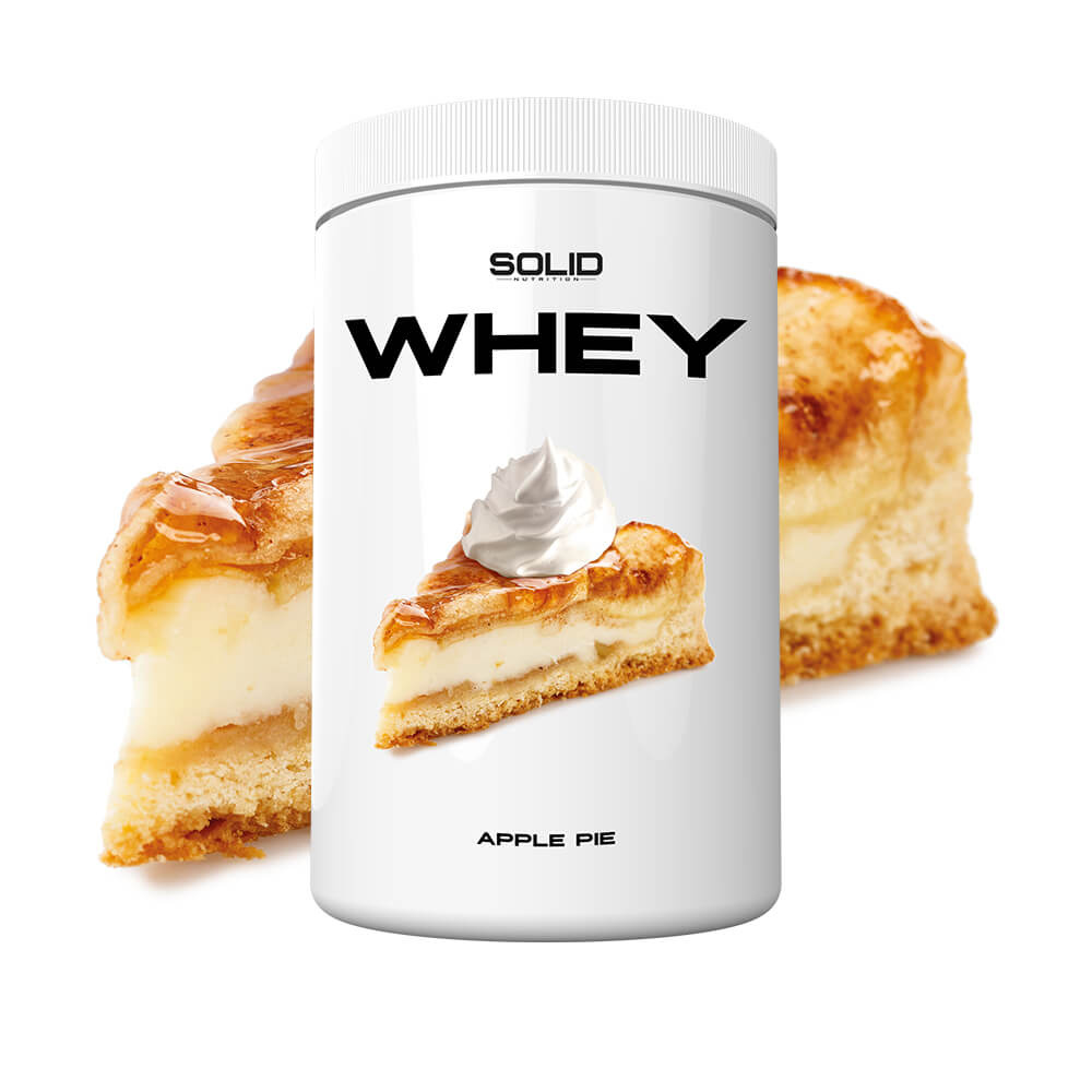 SOLID Nutrition Whey, 750 g (Apple Pie) i gruppen Kosttillskott & Livsmedel / Proteinpulver / Vassleprotein / Whey protein hos Tillskottsbolaget (SOLIDWHEY-15)