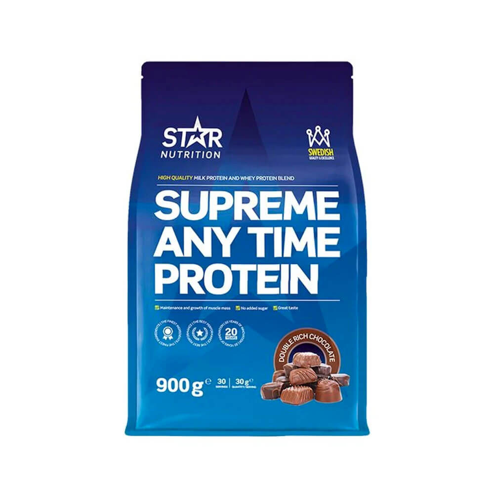 Star Nutrition Supreme Any Time Protein, 900 g i gruppen Kosttillskott & Livsmedel / Proteinpulver / Blandprotein hos Tillskottsbolaget (STAR67885)