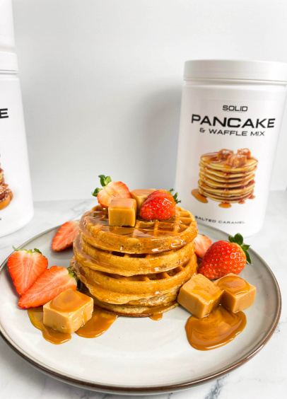 Salted Caramel Protein Waffles