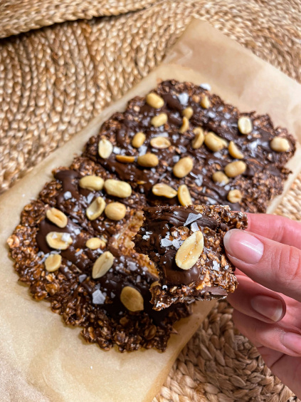 Choklad- och jordnötsbites