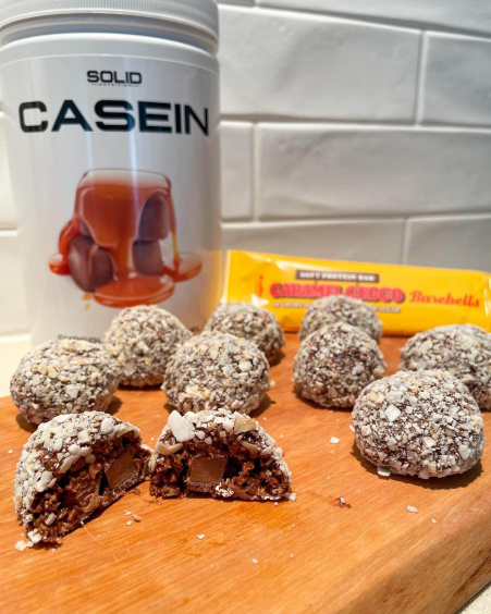 Chokladbollar med caramel choko-gömma