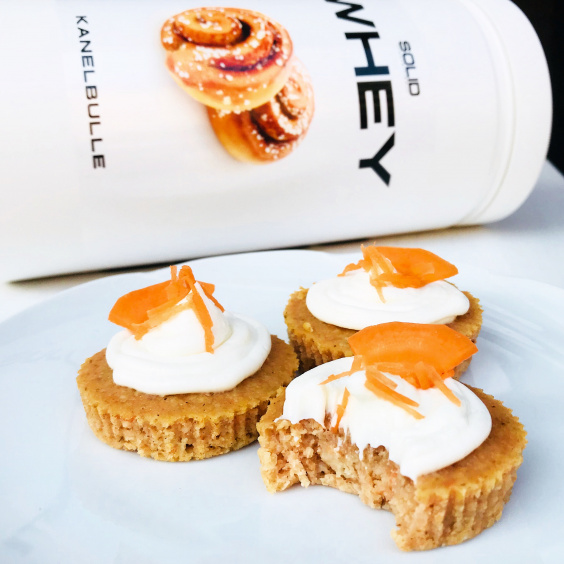 Proteinrika morotscupcakes