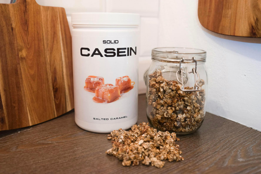 Granola med smak av salt karamell