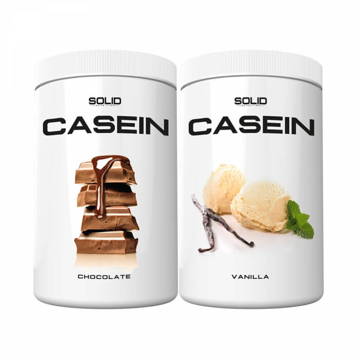 2 x SOLID Nutrition Casein, 750 g i gruppen Kosttillskott & Livsmedel / Proteinpulver / Kaseinprotein hos Tillskottsbolaget (2SOLIDCASEIN)