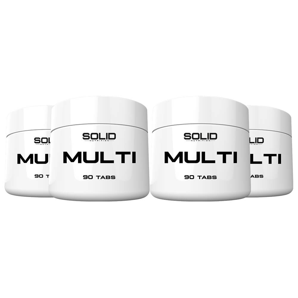 4 x SOLID Nutrition MULTI, 90 caps