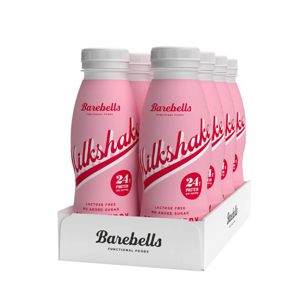 8 x Barebells Milkshake, 330 ml (Strawberry) i gruppen Drycker / Proteindryck hos Tillskottsbolaget (BAREBELLS6842)