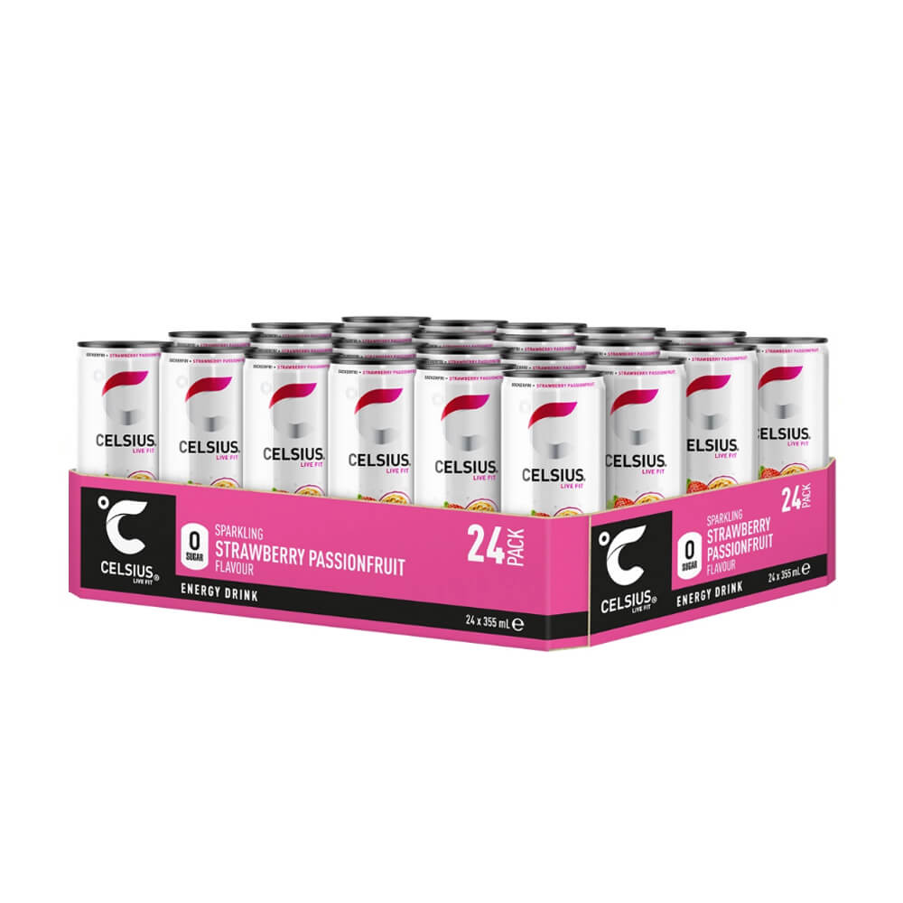 24 x Celsius, 355 ml (Strawberry Passionfruit)