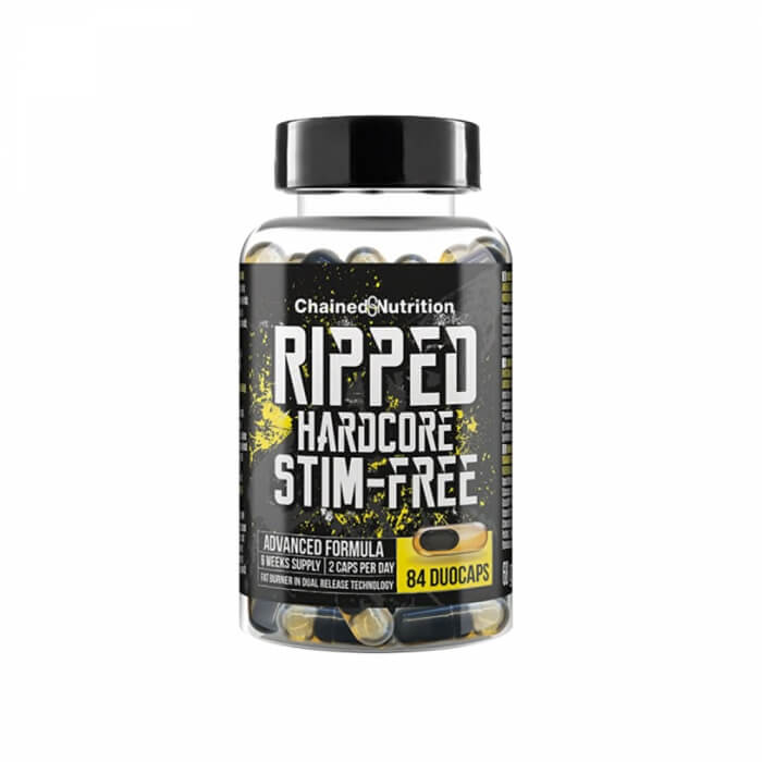 Chained Nutrition Ripped Hardcore Stim Free, 84 caps
