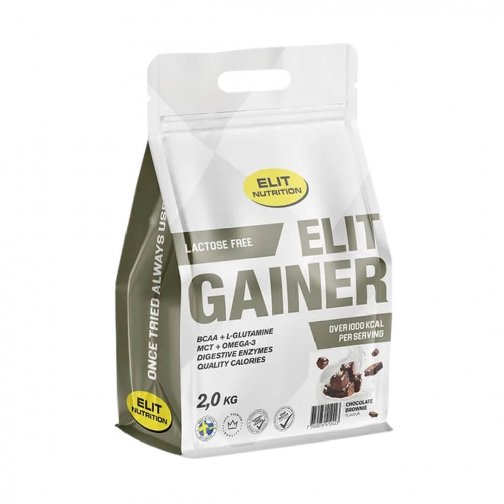 Elit Nutrition Gainer - Lactose Free, 2 kg (Vanilla Caramel)