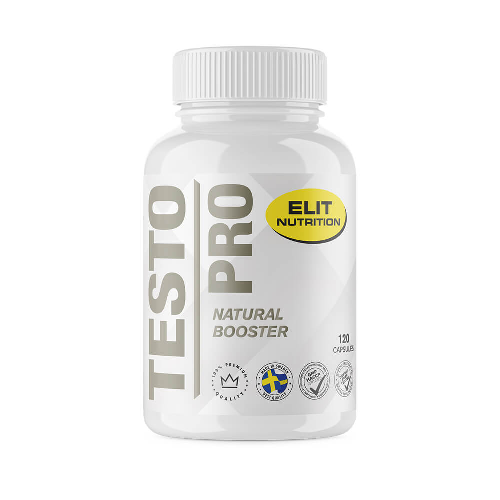 Elit Nutrition Testo Pro, 120 caps i gruppen Kosttillskott & Livsmedel / Muskelökning / Testobooster hos Tillskottsbolaget (ELIT75855)