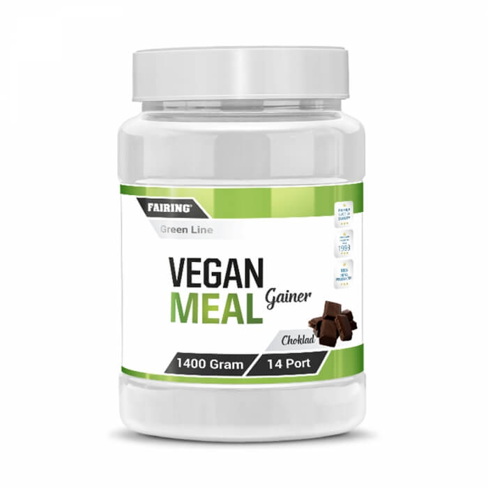 Fairing Vegan Meal (Gainer), 1400 g i gruppen Kosttillskott & Livsmedel / Måltidsersättare / Laktosfria Måltidsersättare hos Tillskottsbolaget (FAIRING6547)