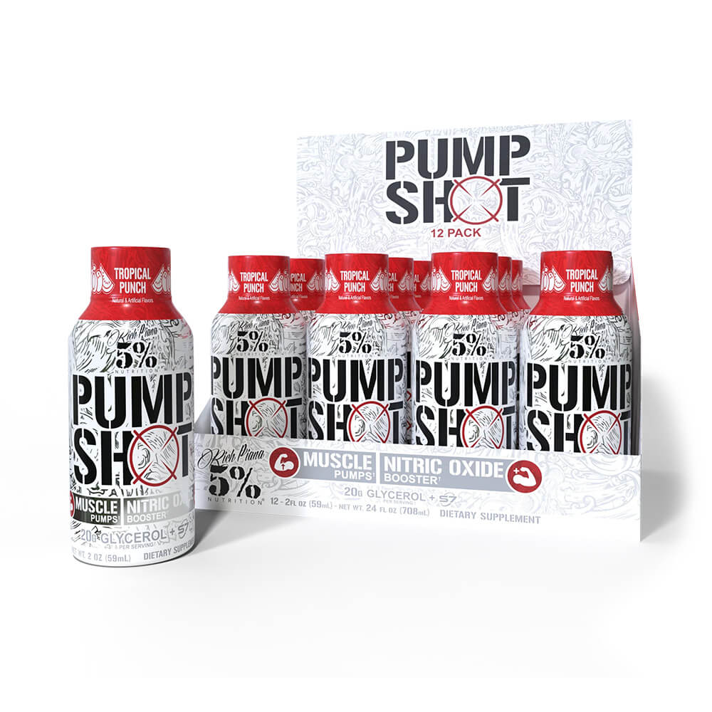 12 x 5% Nutrition Pump Shot, 59 ml