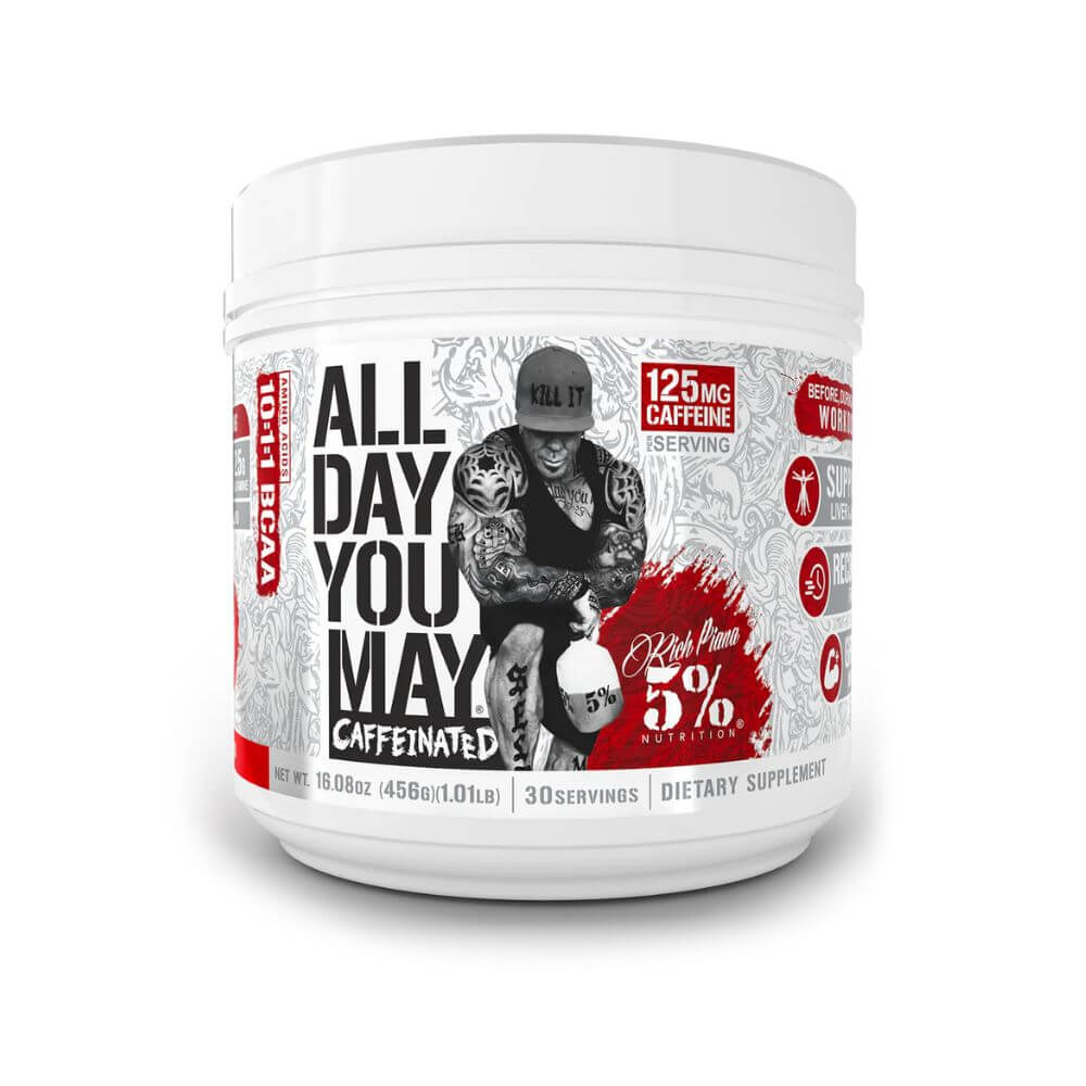 5% Nutrition All Day You May Caffeinated, 500 g (Fruit Punch)