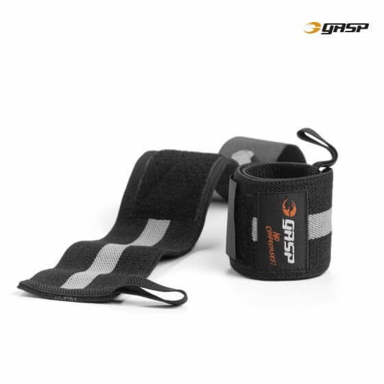 GASP 1RM Wrist Wraps, black/grey