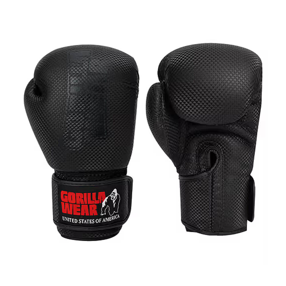 Gorilla Wear Montello Boxing Gloves, black (16 oz)