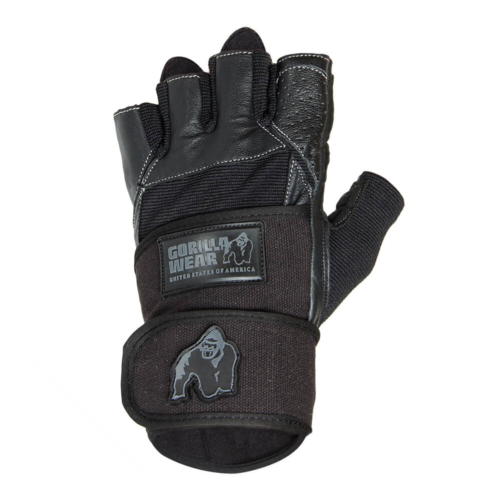 Gorilla Wear Gear Dallas Wrist Wrap Gloves, black