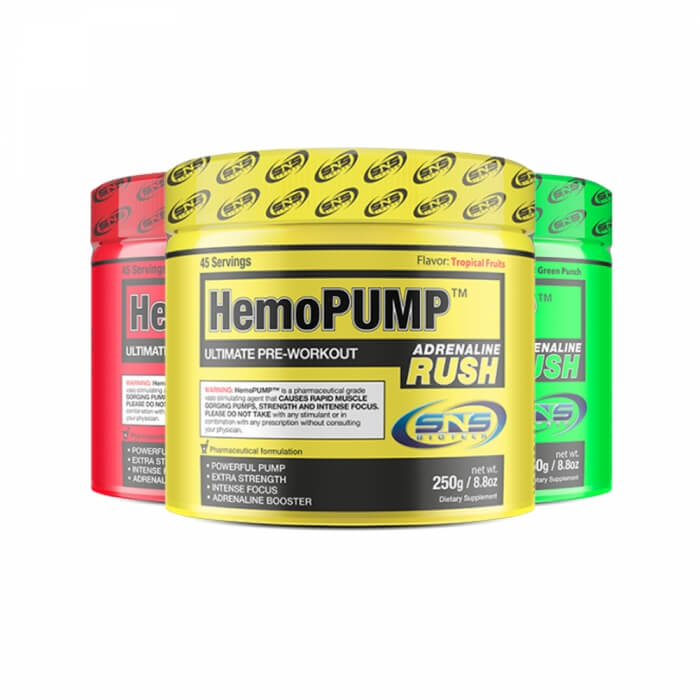 SNS Biotech Hemopump Adrenaline Rush, 250 g (Fruit Punch)