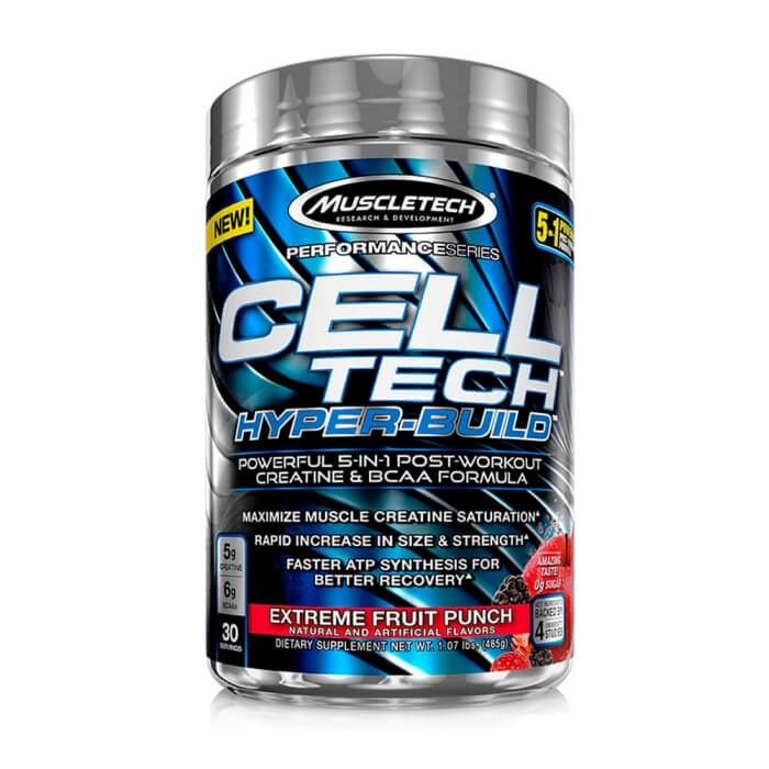 Muscletech Cell-Tech Hyperbuild, 30 servings (Blue Raspberry Blast)