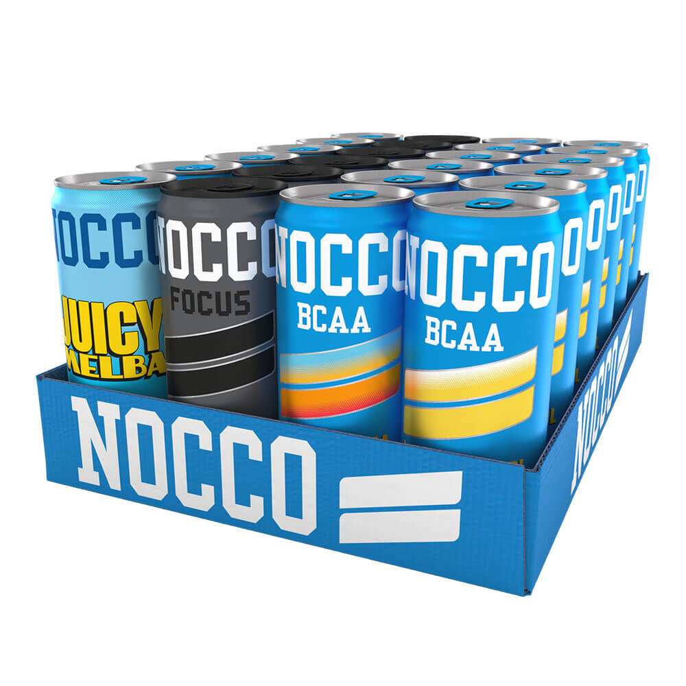 24 x NOCCO BCAA Mixflak, 330 ml