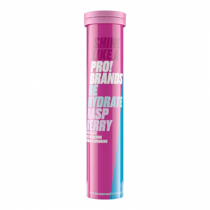 Pro Brands Rehydrate, 20 brustabletter (Raspberry)