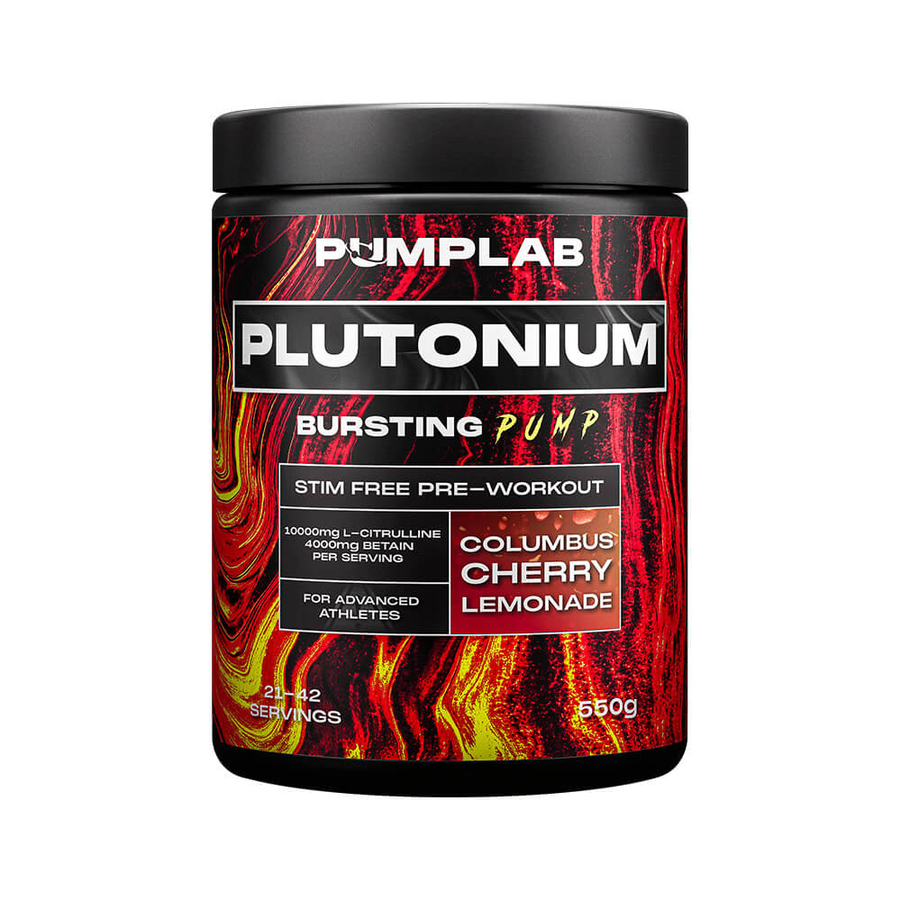 PumpLab PLUTONIUM - Stim Free PWO, 550 g (Cherry Lemonade)