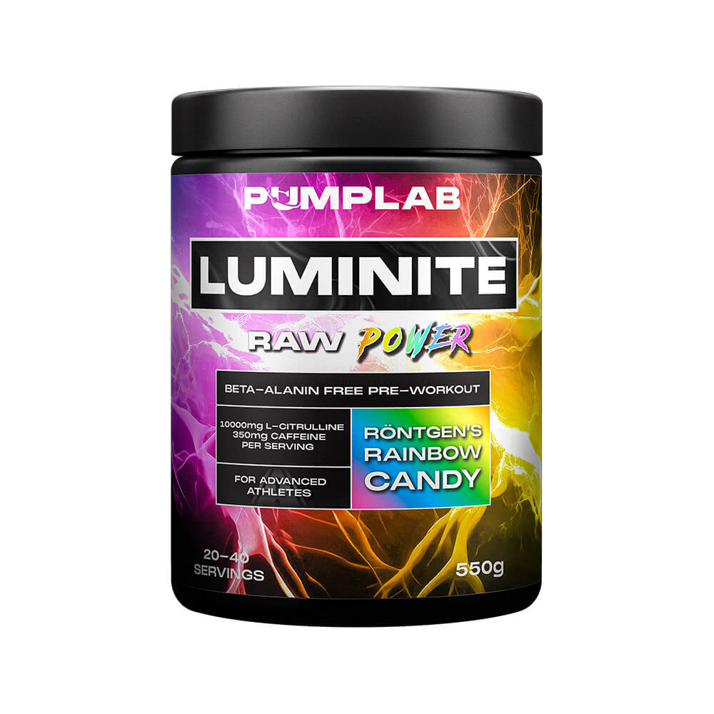 PumpLab LUMINITE - Beta-Alanine Free PWO, 550 g (Rainbow Candy)
