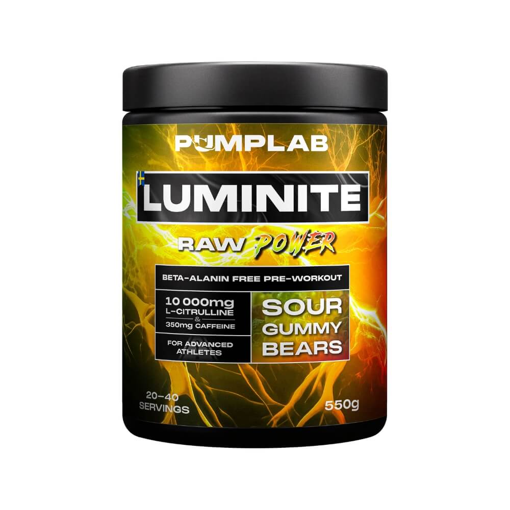 PumpLab LUMINITE - Beta-Alanine Free PWO, 550 g (Sour Gummy Bears)