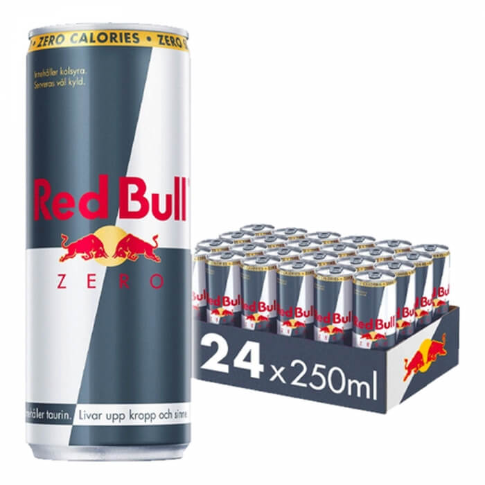 24 x Red Bull Zero Calories, 250 ml