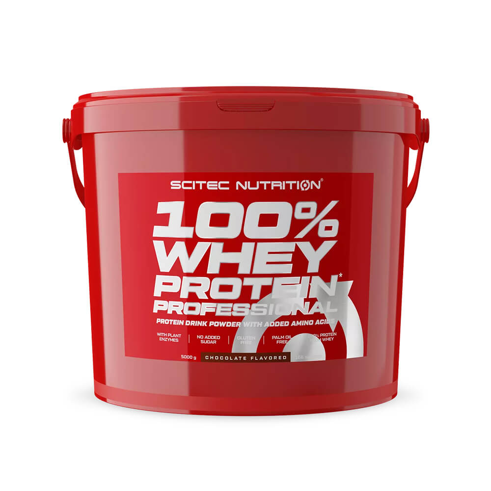 Scitec 100% Whey Protein Professional, 5 kg i gruppen Kosttillskott & Livsmedel / Proteinpulver / Vassleprotein / Whey protein hos Tillskottsbolaget (SCITEC0056)