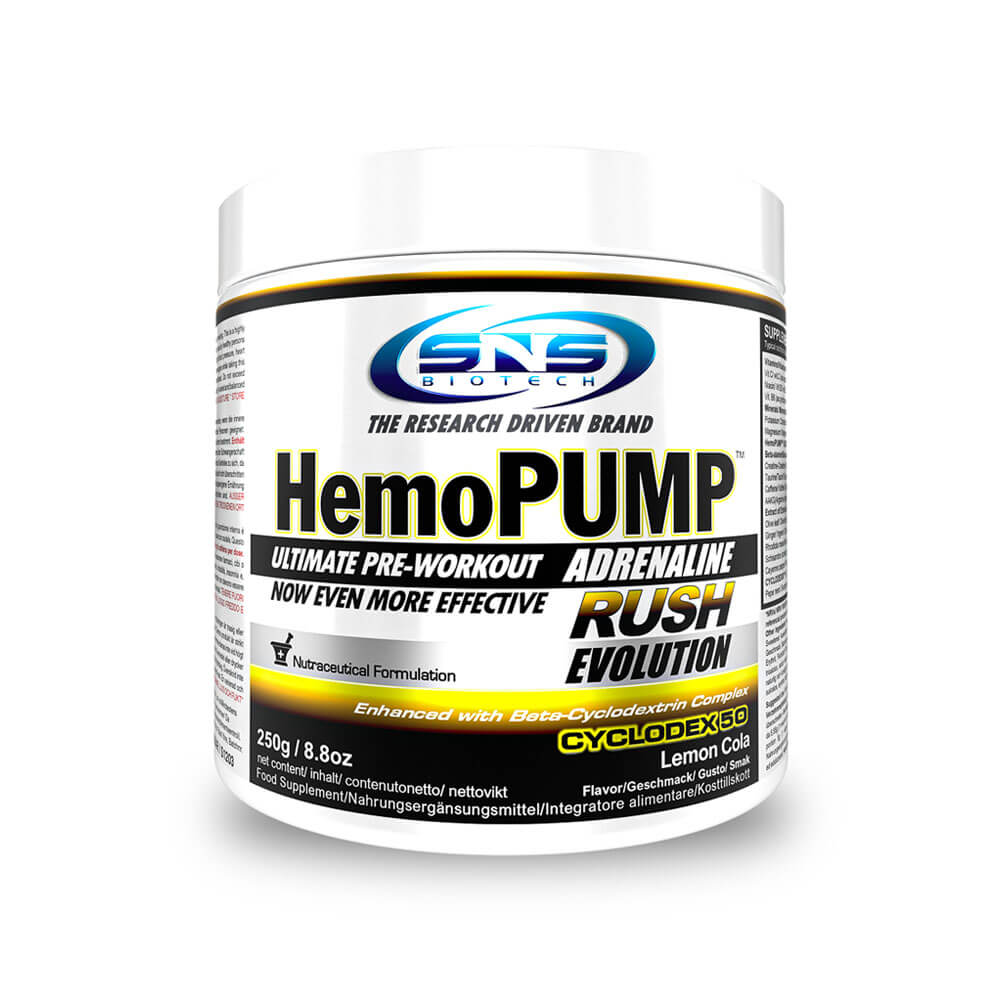SNS Biotech HemoPUMP Adrenaline Rush EVOLUTION, 45 serv. (Lemon Cola)
