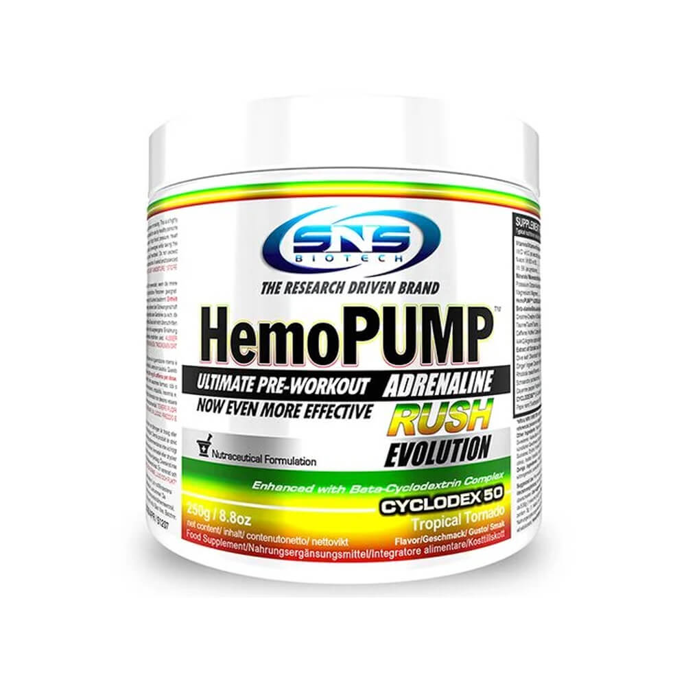 SNS Biotech HemoPUMP Adrenaline Rush EVOLUTION, 45 serv. (Tropical Tor