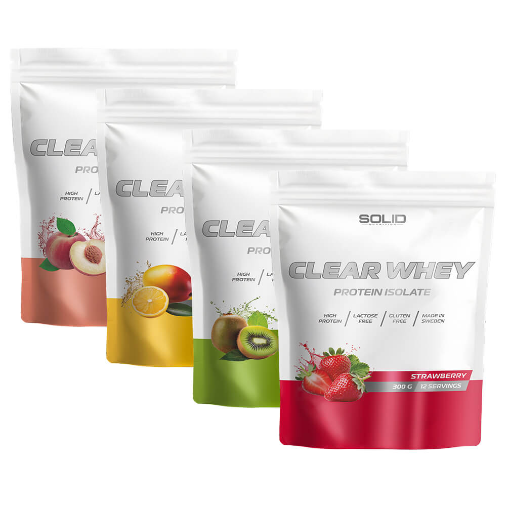 4 x SOLID Nutrition Clear Whey, 300 g