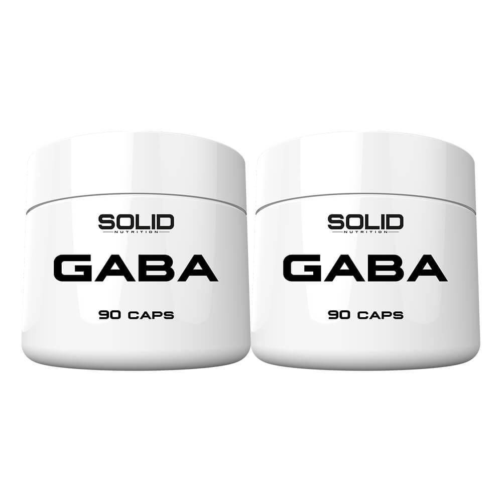 2 x SOLID Nutrition GABA, 90 caps