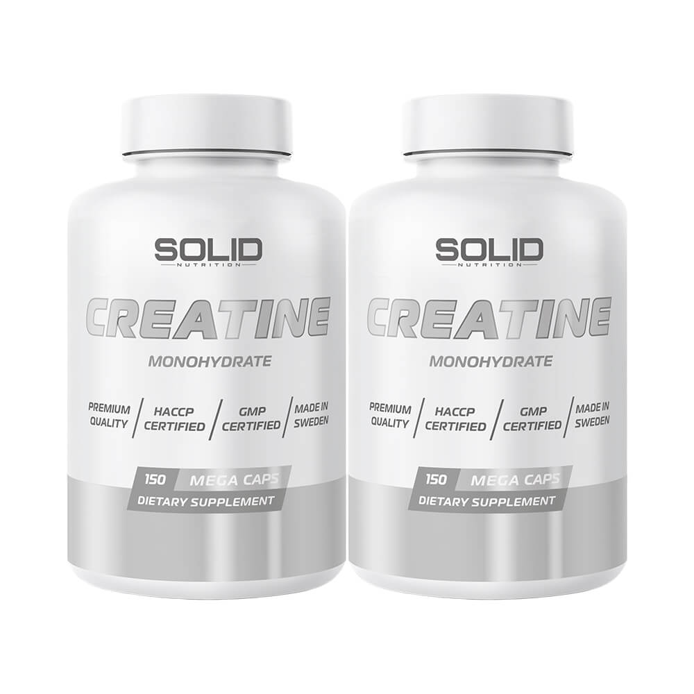 2 x SOLID Nutrition Creatine, 150 mega caps