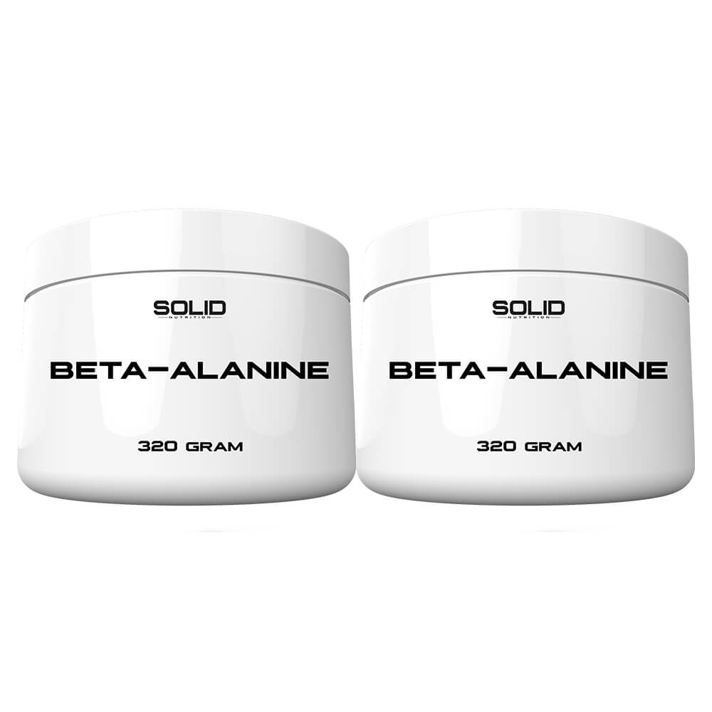 2 x SOLID Nutrition Beta-Alanine, 320 g