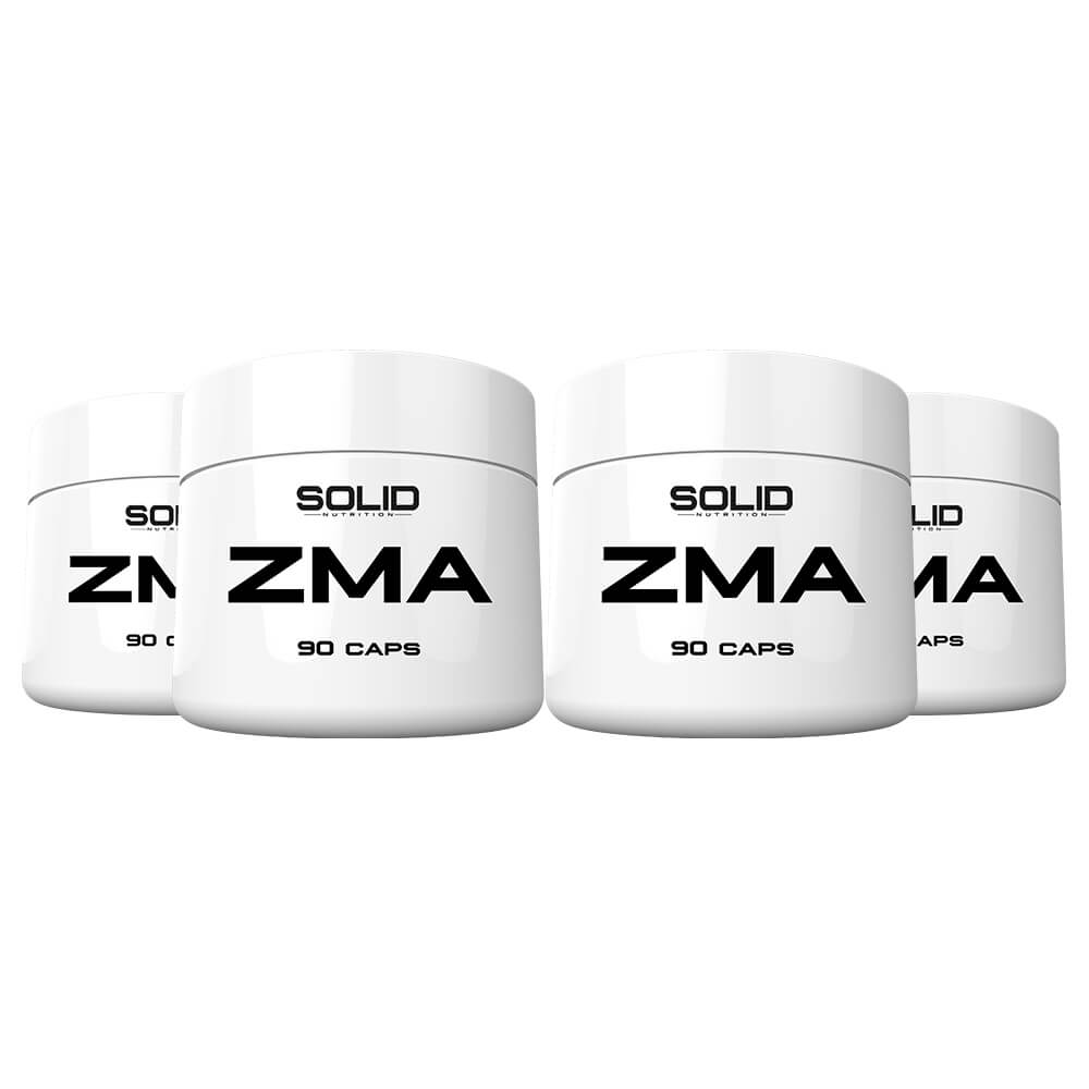 4 x SOLID Nutrition ZMA, 90 caps