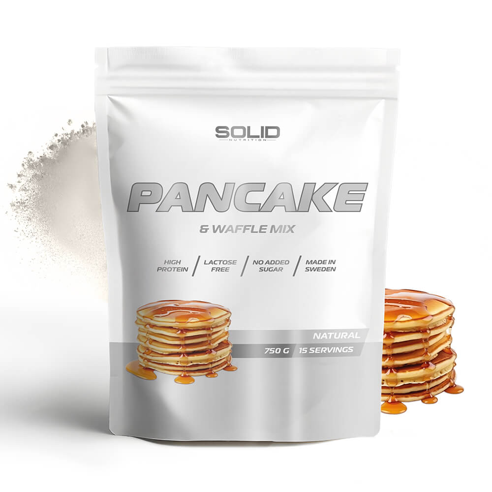 SOLID Nutrition Pancake & Waffle Mix, 750 g (Natural)