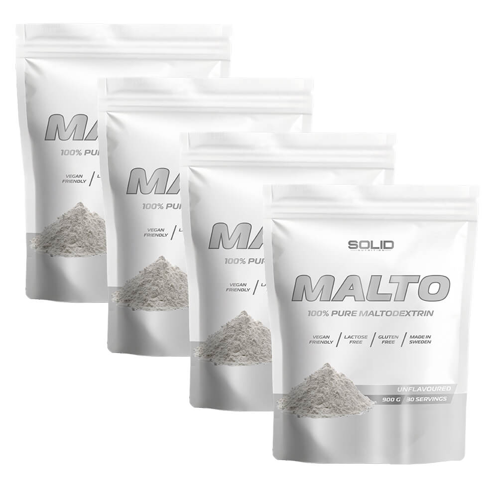 4 x SOLID Nutrition Maltodextrin, 900 g