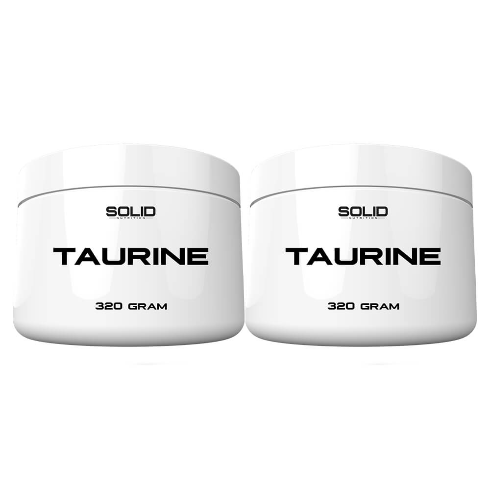 2 x SOLID Nutrition Taurine, 320 g i gruppen Kosttillskott & Livsmedel / Aminosyror / Taurin hos Tillskottsbolaget (SOLID6753)
