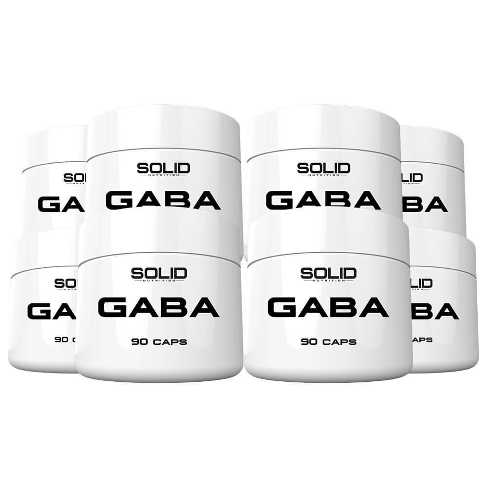 8 x SOLID Nutrition GABA, 90 caps