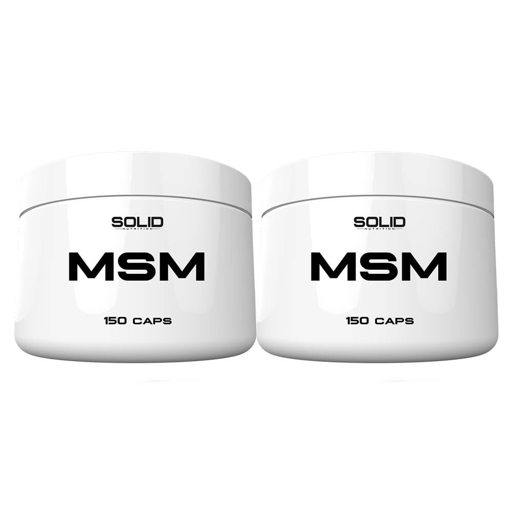 2 x SOLID Nutrition MSM, 150 mega caps
