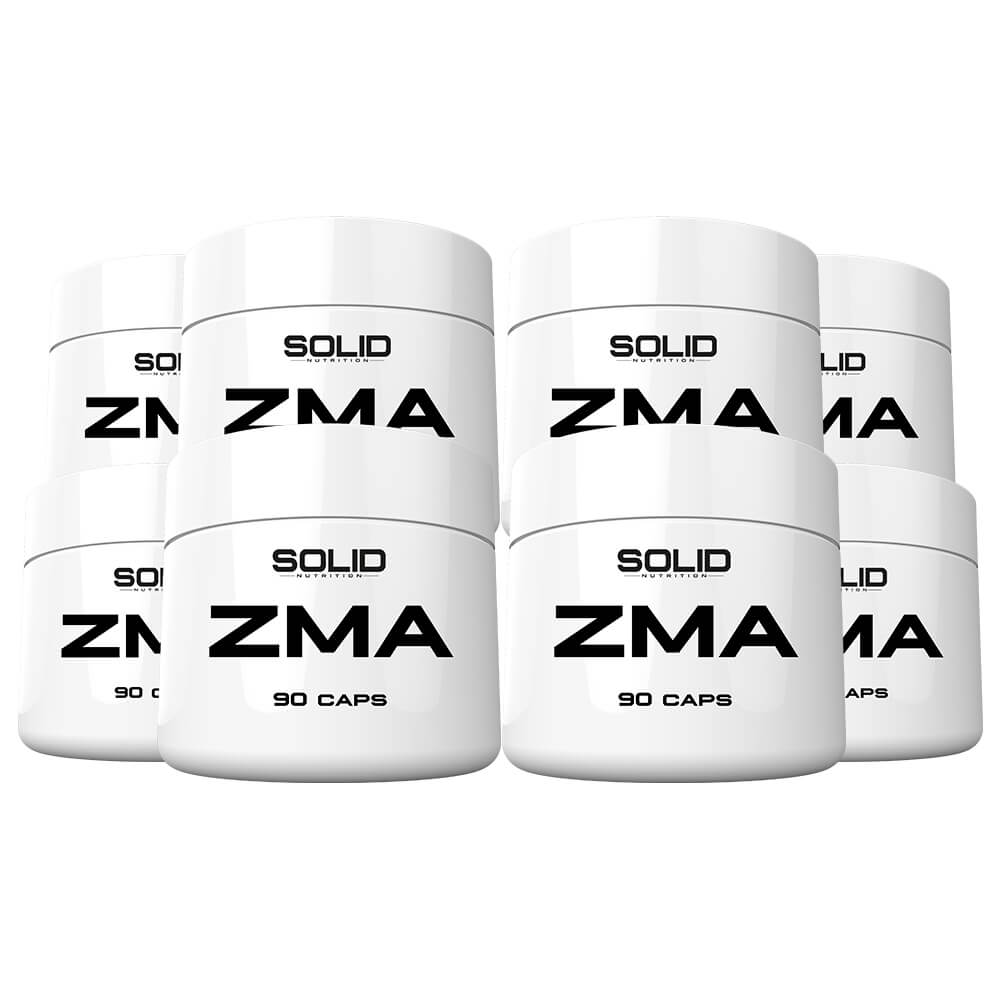 8 x SOLID Nutrition ZMA, 90 caps