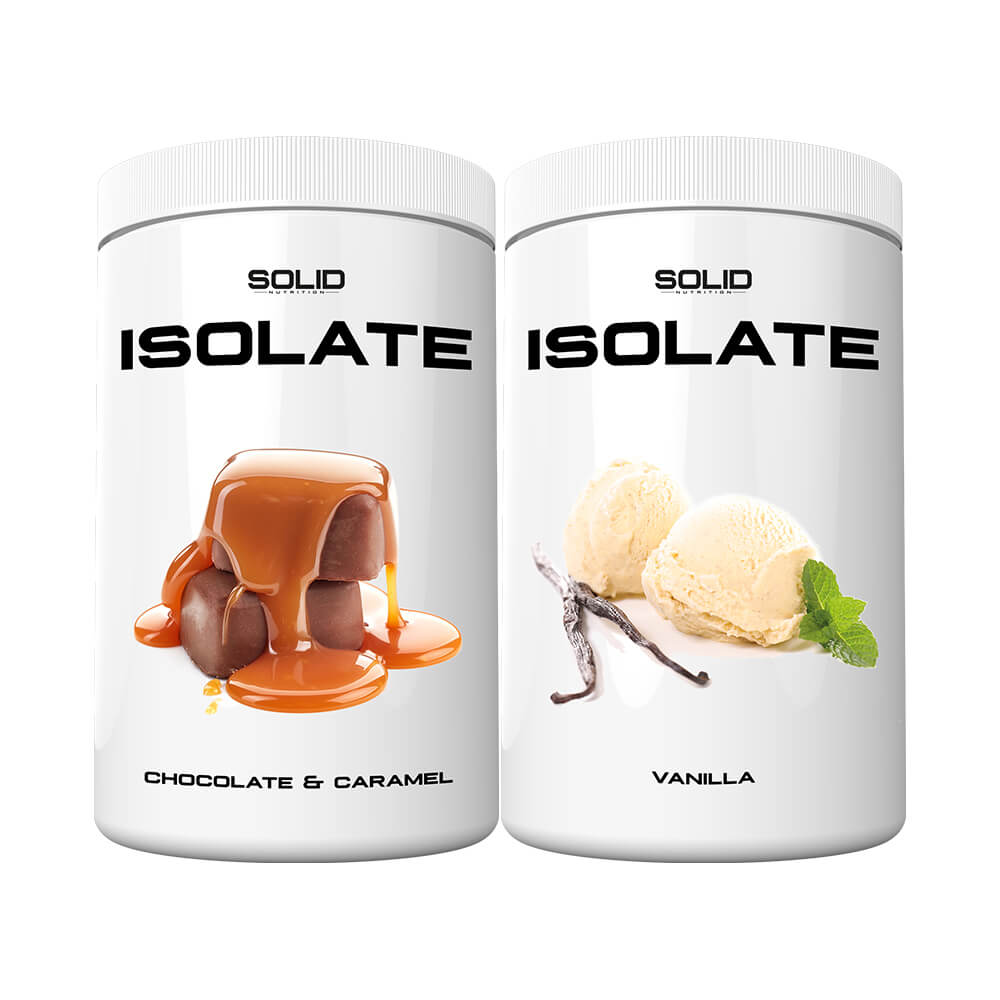 2 x SOLID Nutrition Isolate, 750 g i gruppen Kosttillskott & Livsmedel / Proteinpulver / Isolatprotein hos Tillskottsbolaget (SOLID75611)
