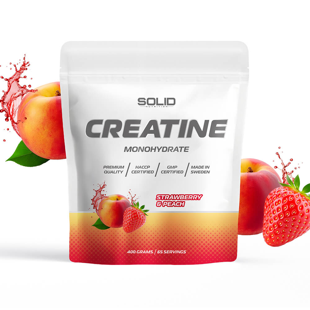 SOLID Nutrition Creatine Monohydrate, 400 g (Strawberry & Peach)