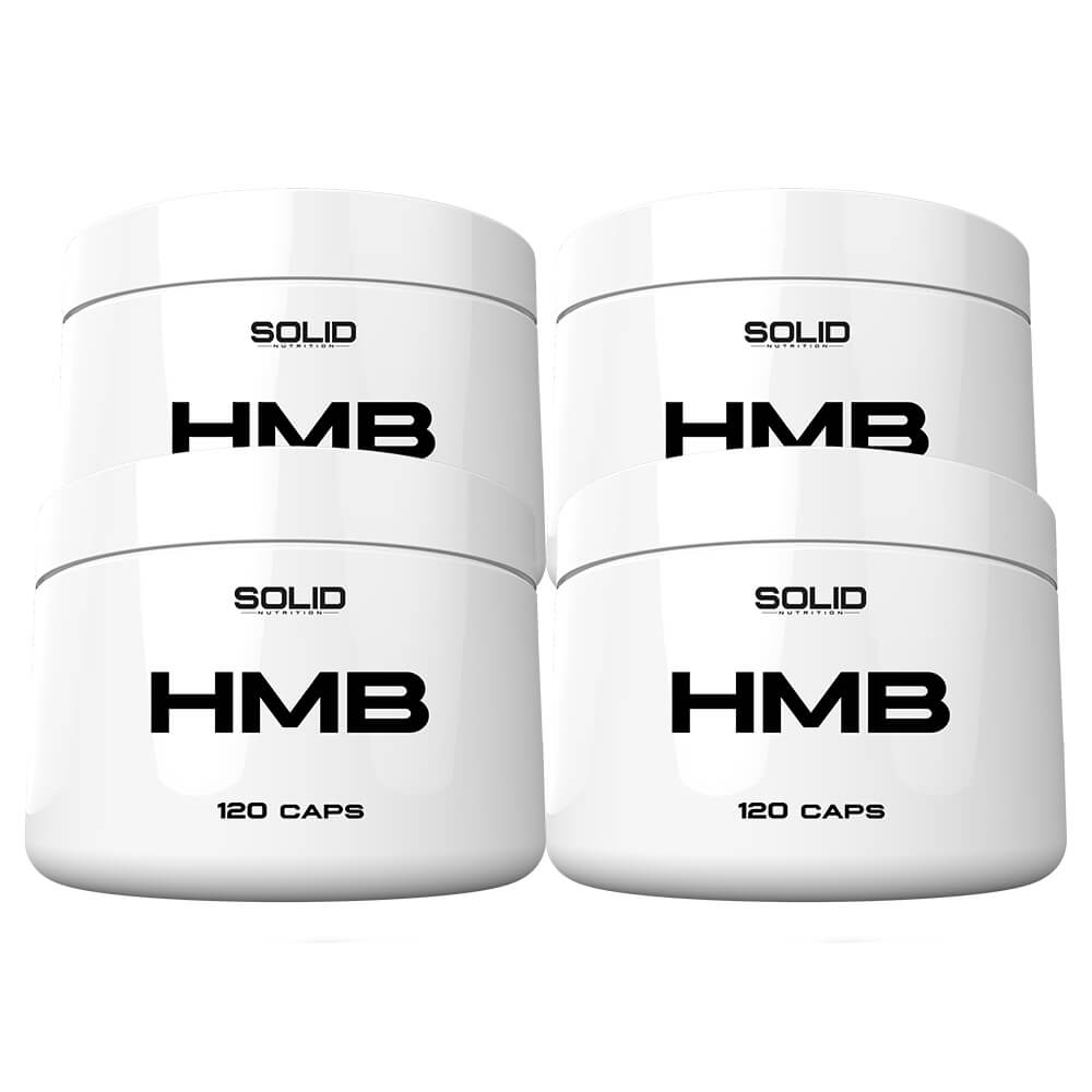 4 x SOLID Nutrition HMB, 120 mega caps